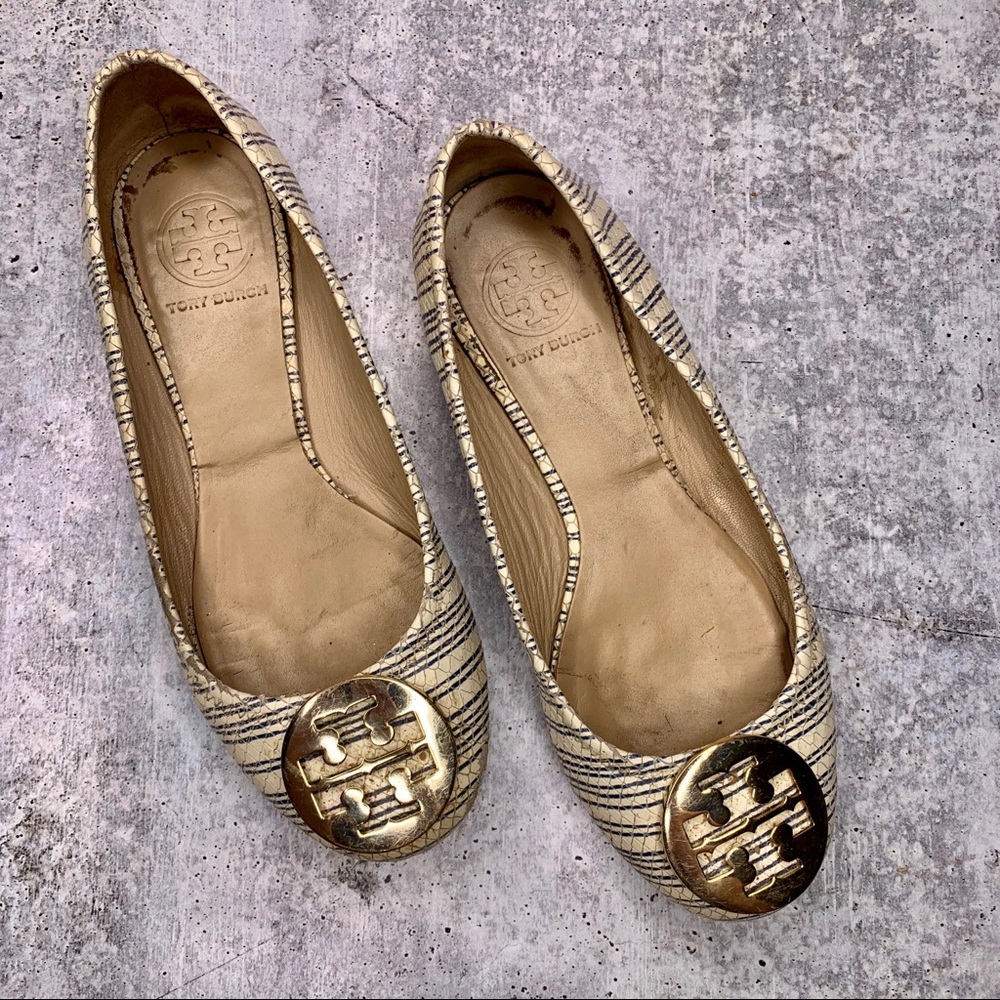 TORY BURCH | REVA SNAKE BALLET Flats - Picture 8 of 8